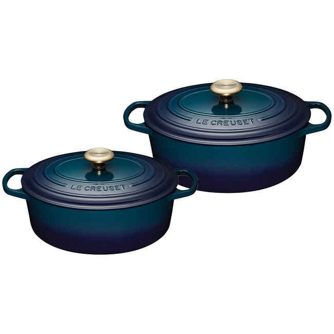 Set of 2 Oval Dutch Ovens